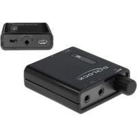 Delock Portable Stereo Headphone Amplifier with dual output and bass boost