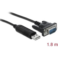 Delock USB 2.0 to serial RS-485 adapter with 15 kV ESD protection and a compact serial connector housing