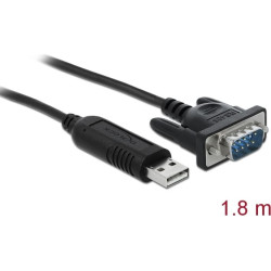 Delock Adapter USB 2.0 Type-A to 1 x Serial RS-485 DB9 with 15 kV ESD protection