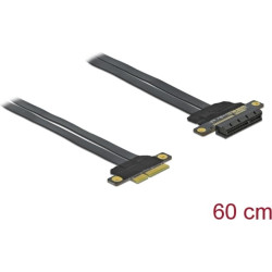 Delock Riser Card PCI Express x4 to x4 with flexible cable 60 cm