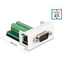 Delock Easy 45 Module VGA male to Terminal Block 22.5 x 45 mm