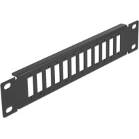 Delock 10″ Fiber Optic Patch Panel 12 Port for SC Duplex / LC Quad 1U black