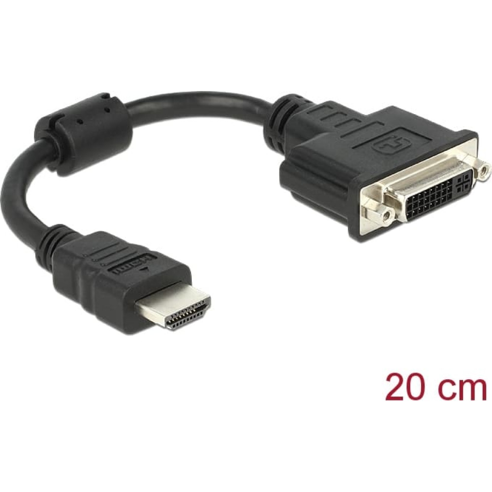 Delock Adapter HDMI male > DVI 24+5 female 20 cm