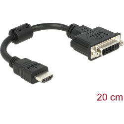 Delock Adapter HDMI male > DVI 24+1 female 20 cm