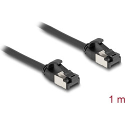 Delock RJ45 Cable plug to plug Cat.8.1 flexible 1 m black