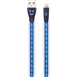 2GO USB Lade-/Datenkabel lightn. m.bl. LED-Beleuchtung  1m