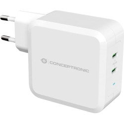Conceptronic ALTHEA08W PDA/mobīlo telefonu lādētājs Universāls Balts AC Iekštelpas