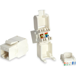 Equip 769216 kabeļu spraudņu pāreja RJ-45 LSA Balts