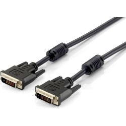 Equip DVI(24+1)-(24+1) St/St 5.0m WUXGA 120Hz/WQXGA 60Hz  sw Polybeutel