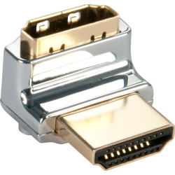 Lindy CROMO HDMI Male to HDMI Female 90 Degree Right Angle Adapter - Up