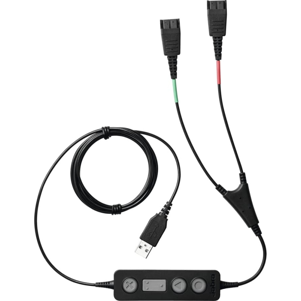 Jabra 265-09 audio kabelis USB2.0 2x QD Melns