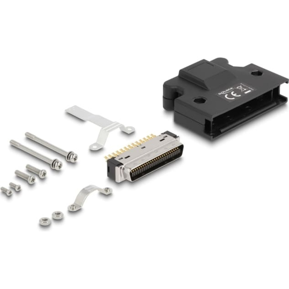 Delock MDR male 50 pin solder connection with housing