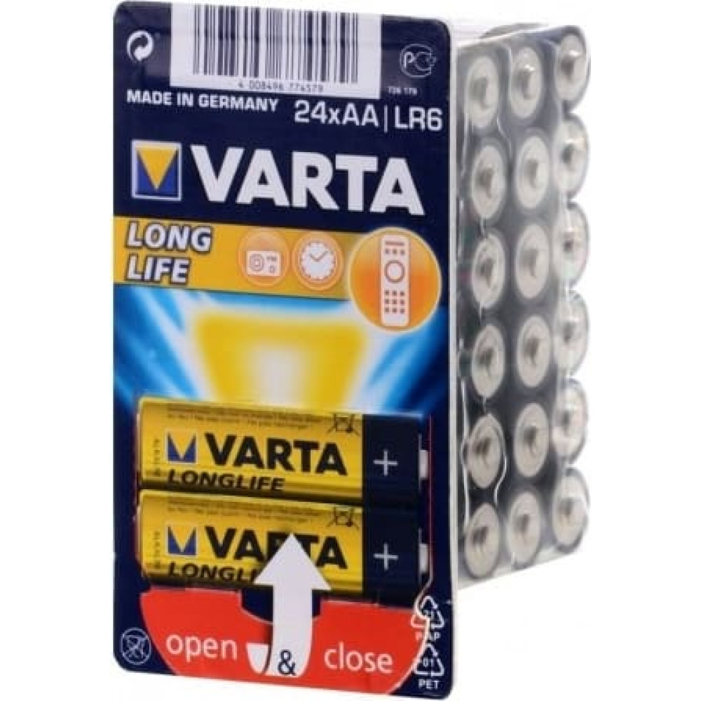 Varta Batterie LONGLIFE AA  Mignon LR6                 24St.