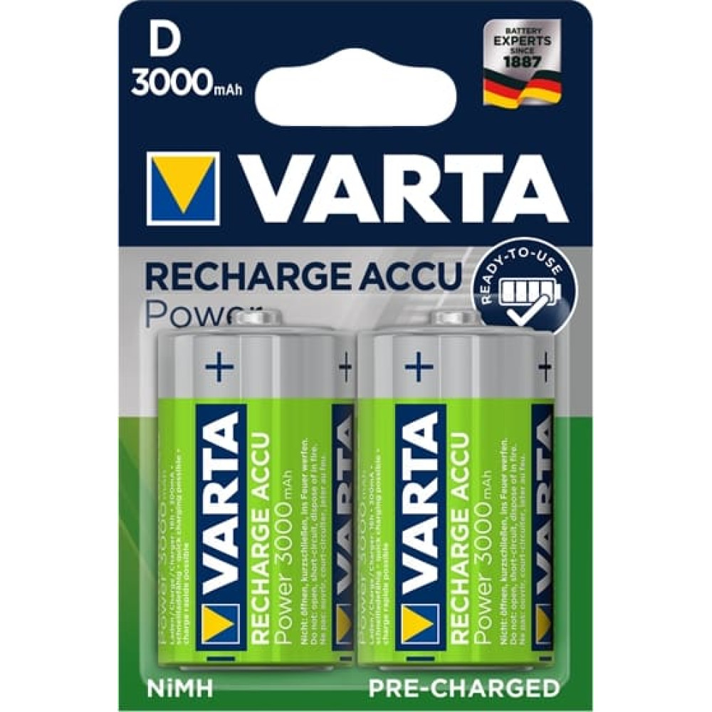 Varta Akku RECHARGE Power    D   HR20 3000mAh           2St.