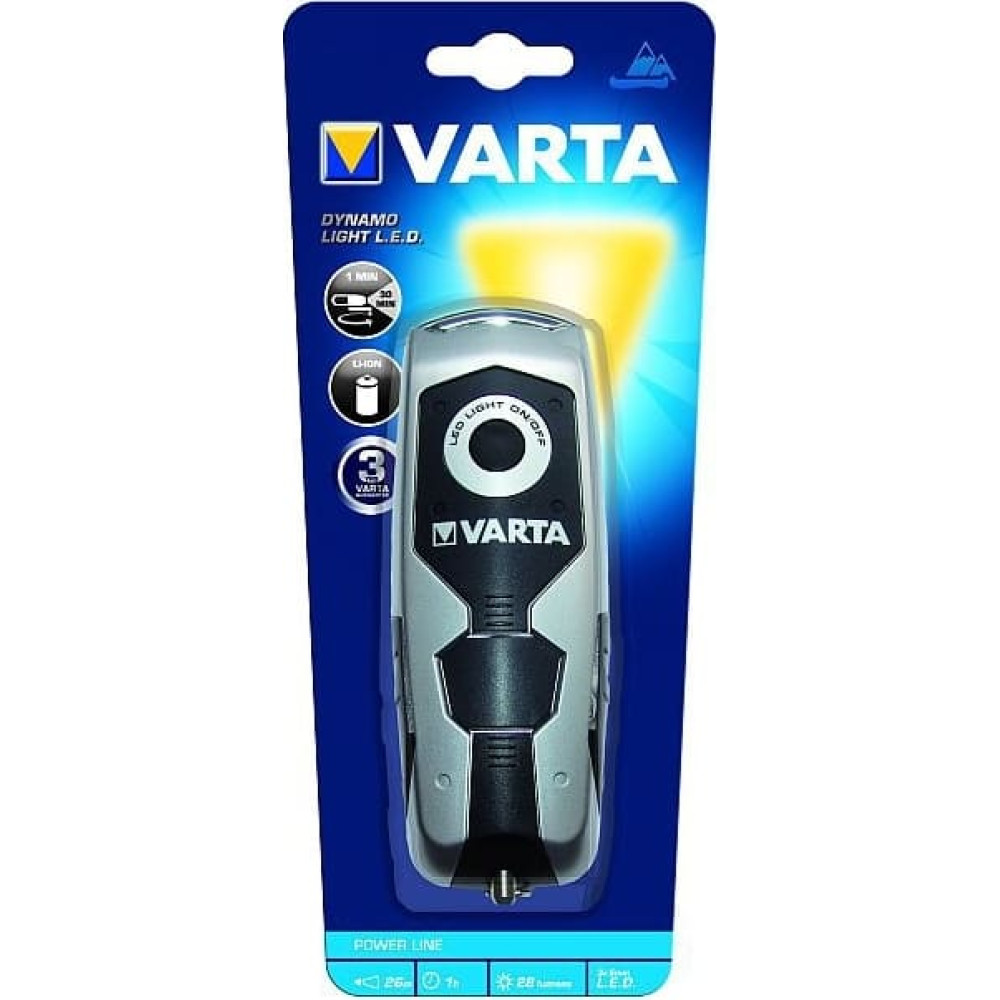 Varta Taschenlampe Dynamo Light                    int. Akku