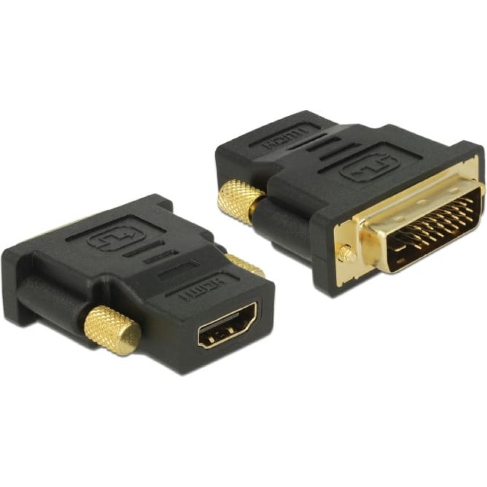 Delock Adapter DVI 24+1 pin male > HDMI female - bidirectional