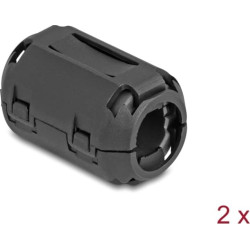 Delock Ferrit Core / Ferrit Ring for round cable 13 mm 2 pieces black
