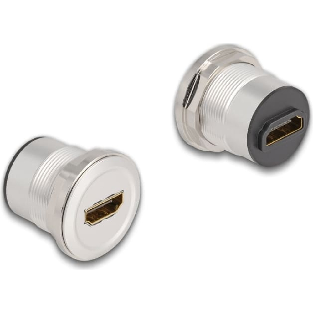 Delock HDMI built-in female 8K 60 Hz aluminium