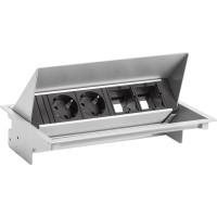 Bachmann CONEO SET 2x earthing contact 2x ABD, silver