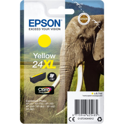 Epson Elephant Singlepack Yellow 24XL Claria Photo HD Ink