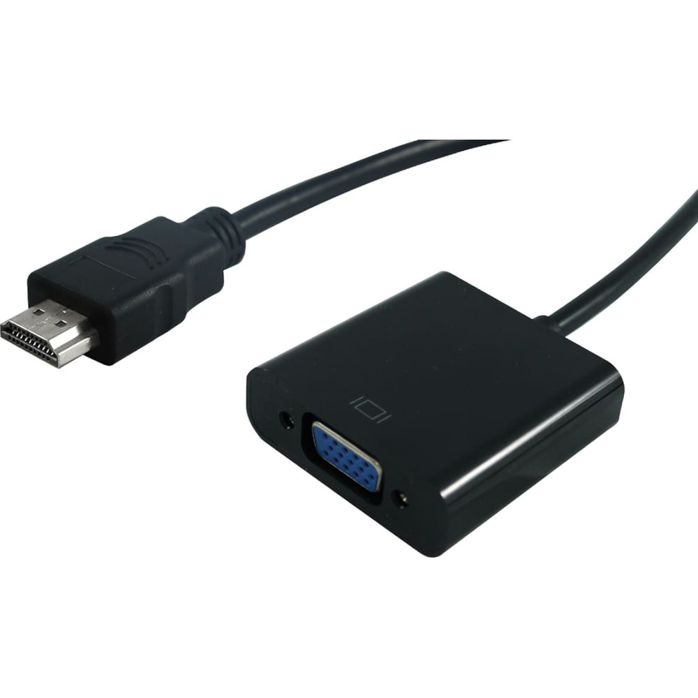 Adapteris ar kabeli,  HDMI M - VGA F, Standard