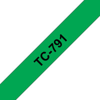 Brother TC-791 marķēšanas lenta Melns uz zaļa