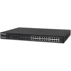 Intellinet 560900 tīkla pārslēgs Vadīts L2 Gigabit Ethernet (10/100/1000) Power over Ethernet (PoE) 1U Melns