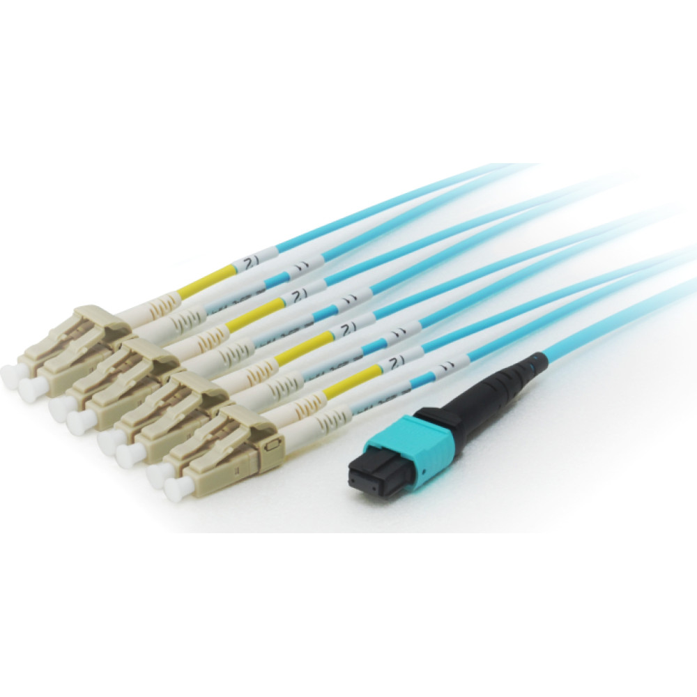 Equip 25558307 InfiniBand un optiskās šķiedras kabelis 3 m MPO LC Krāsa "Aqua"
