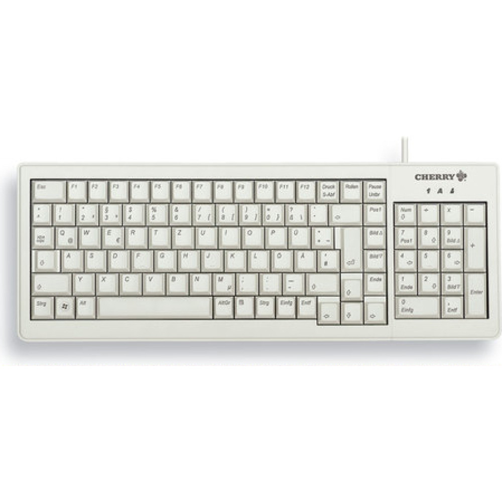 Cherry XS G84-5200LCMCH-0 tastatūra Mājas USB Swiss Pelēks