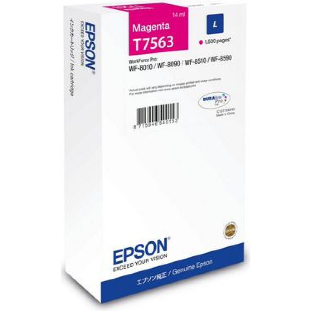 Epson C13T75634N tintes kārtridžs 1 pcs Oriģināls Standarta produktivitāte Fuksīns