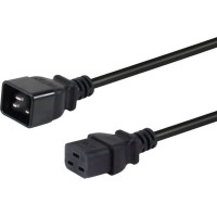 Equip 112131 elektrības kabelis Melns 3 m IEC C20 IEC C19