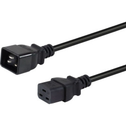 Equip 112131 elektrības kabelis Melns 3 m IEC C20 IEC C19