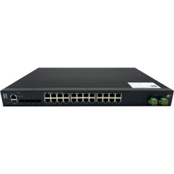 Level One LevelOne IXP-2871 tīkla pārslēgs Vadīts L2+ Gigabit Ethernet (10/100/1000) Power over Ethernet (PoE) Melns
