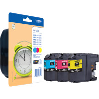Brother LC125XLRBWBP tintes kārtridžs 3 pcs Oriģināls Tirkīzzils, Fuksīns, Dzeltens