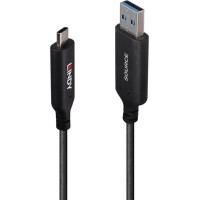 Lindy 43396 USB kabelis USB 3.2 Gen 1 (3.1 Gen 1) 25 m USB A USB C Melns