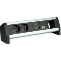 Bachmann DESK 2xUTE 1xUSB A&C 22W 1xCM GST18