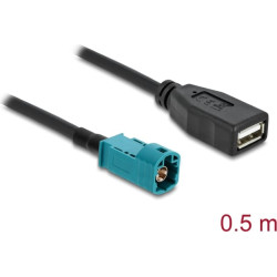 Delock Cable HSD Z male to USB 2.0 Type-A female 0.5 m