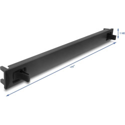 Delock 19″ 1U Blind Panel ABS plastic with snap-in function black