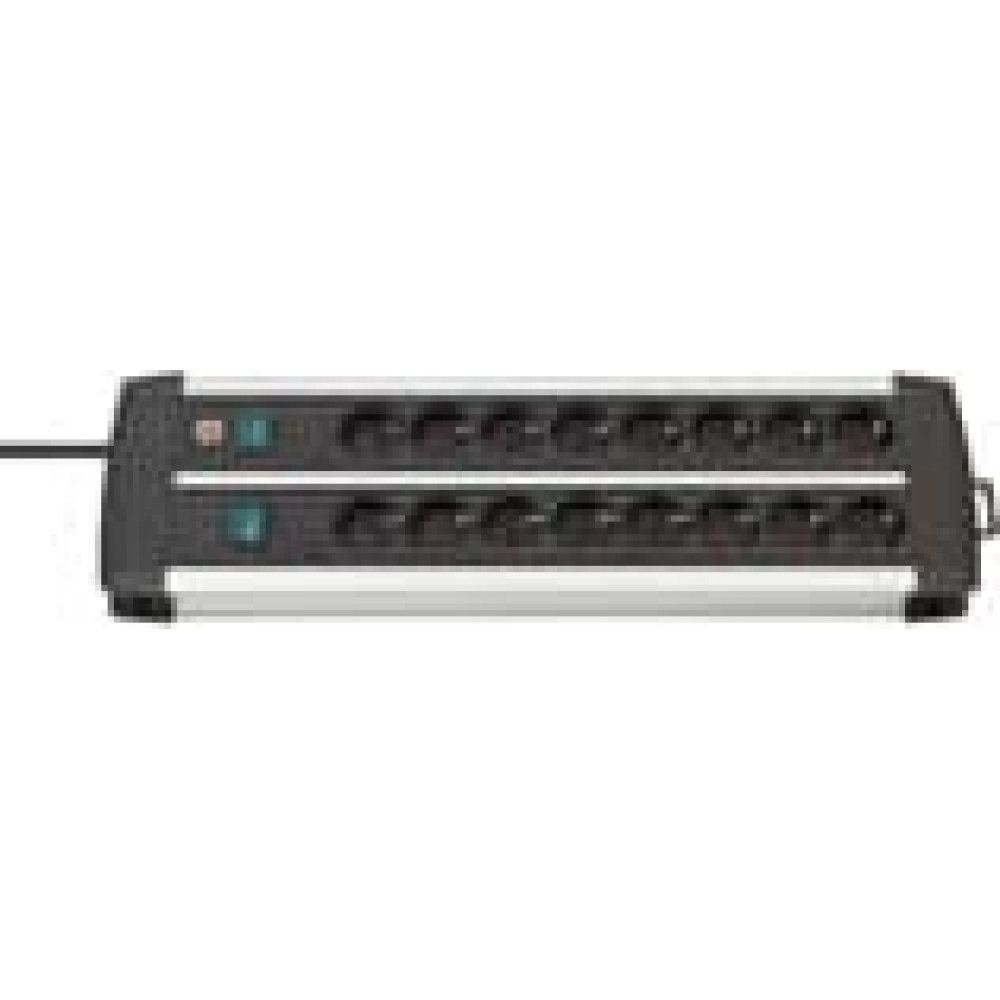 Brennenstuhl Steckdosenleiste Premium-Duo-Alu-Line 2x8x 3m