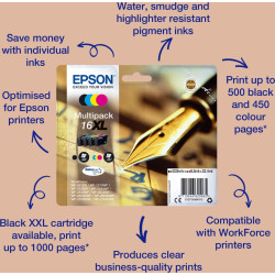 Epson Pen and crossword Singlepack Cyan 16XL DURABrite Ultra