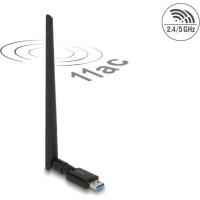 Delock USB Dualband WLAN ac/a/b/g/n Stick 867 + 300 Mbps mit externer Antenne