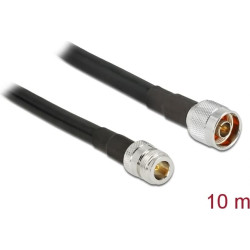 Delock Antenna Cable N plug > N jack CFD400 LLC400 10 m low loss waterproof