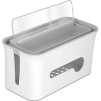 Delock Cable Management box with storage case white / grey