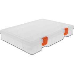 Delock Transparent sorting plastic box with 36 compartments