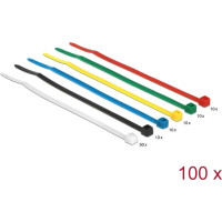Delock Cable ties coloured L 100 x W 2.5 mm 100 pieces