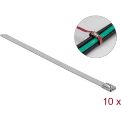 Delock Stainless Steel Cable Ties L 400 x W 7.9 mm 10 pieces