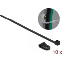 Delock Mounting Clamp 3.2 mm with Cable Tie L 100 x W 2.5 mm black