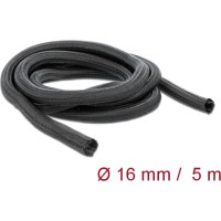 Delock Braided Sleeving self-closing 5 m x 16 mm black