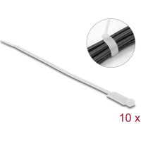 Delock Cable Tie with Label Tap L 190 x W 4.8 mm white 10 pieces