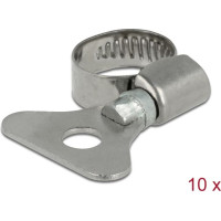 Delock Butterfly Hose Clamp 10 - 16 mm 10 pieces metal